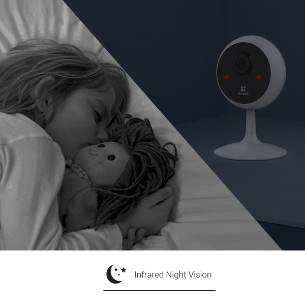 Ezviz C1C Entry Indoor Cube Camera Two-Way Talk Support, Night Vision, MicroSD