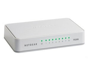 NETGEAR FS208 - Kytkin - hallitsematon - 8 x 10/100 - ty&ouml;p&ouml;yt&auml;