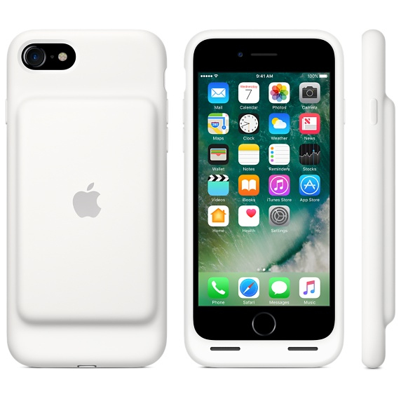 Apple iPhone 7/8/SE Smart Battery Case, Vit