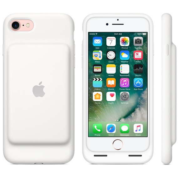 Apple iPhone 7/8/SE Smart Battery Case, White