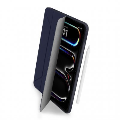 Pipetto iPad Pro 13 (2024) Origami No1 Original Case -kotelo, tummansininen