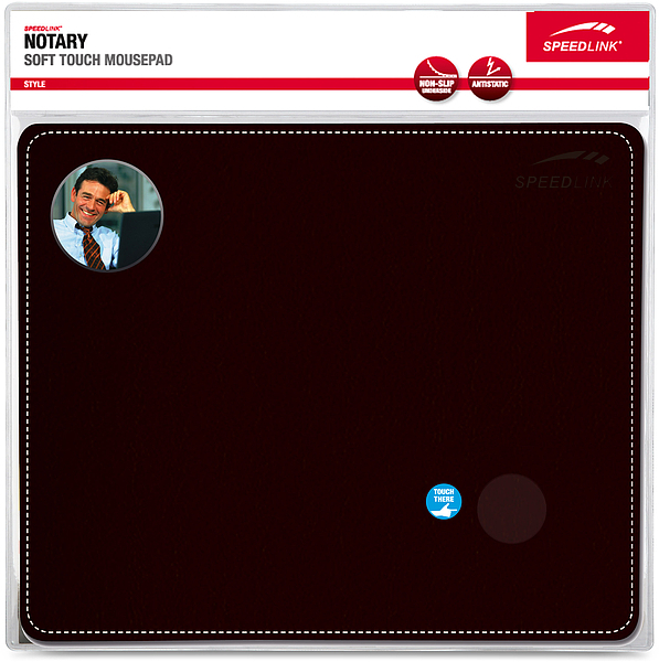 Speedlink Notary - mousepad, 230x190 mm, Black