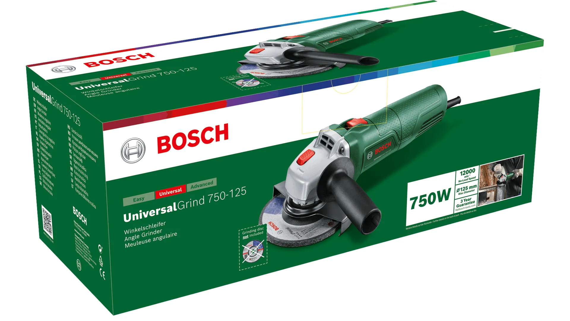 Bosch DIY UniversalGrind 750-125 - angle grinder