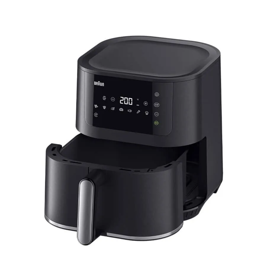 Braun MultiFry 5 HF 5034I, 6L, 1.5 kg, 1700W, air fryer, Black