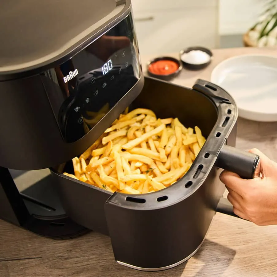 Braun MultiFry 5 HF 5034I, 6L, 1.5 kg, 1700W, air fryer, Black