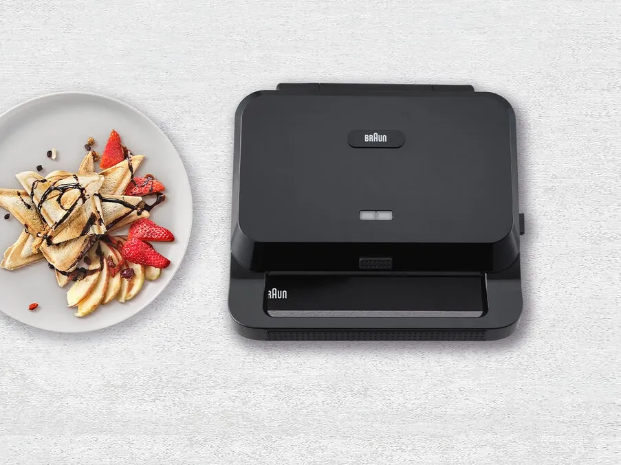 Braun Snack Maker 5 SM5000 - v&aring;ffelj&auml;rn, Svart