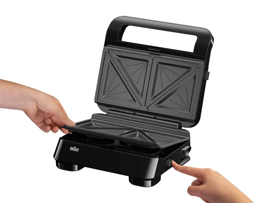 Braun Snack Maker 5 SM5000 - v&aring;ffelj&auml;rn, Svart