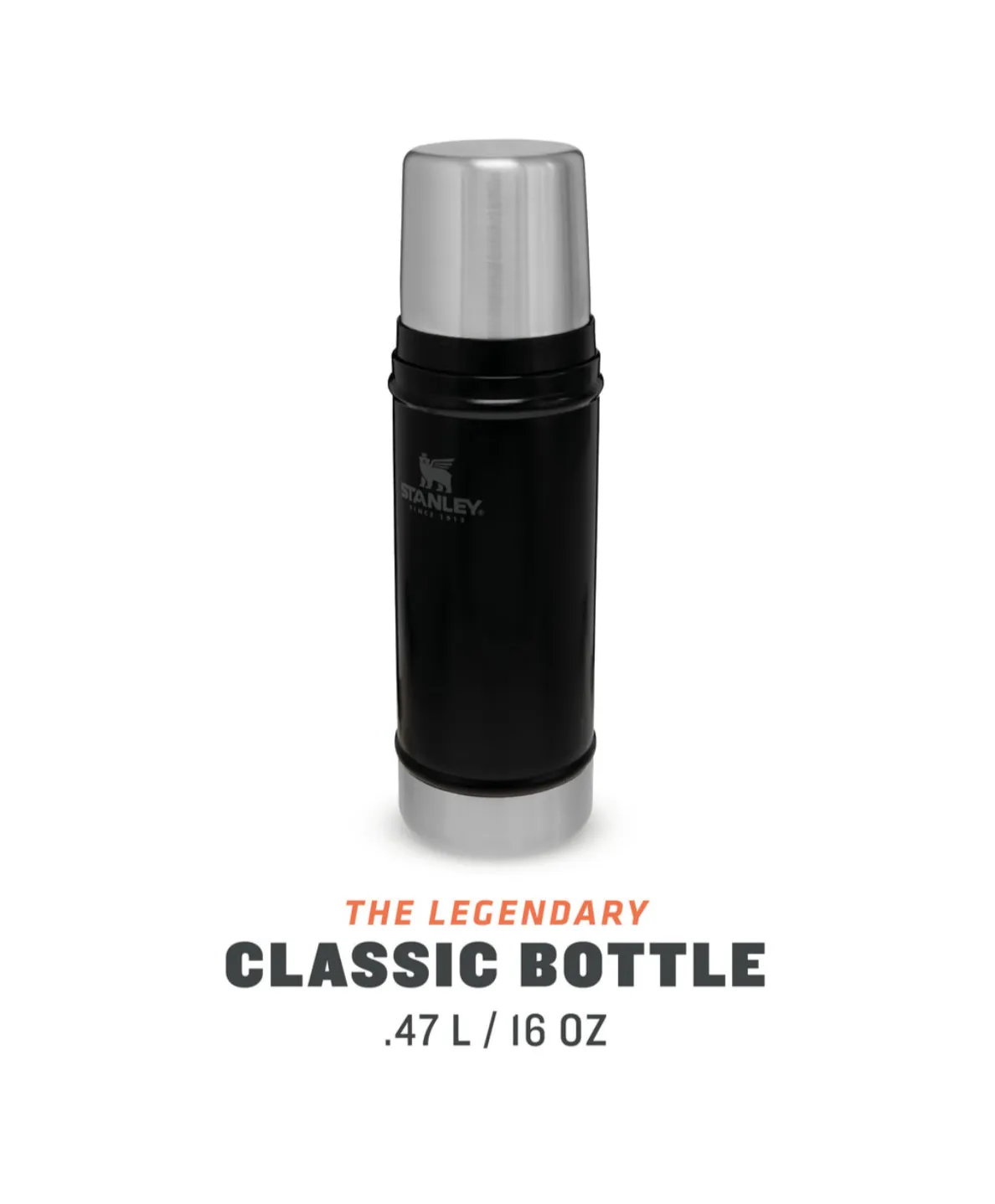 Stanley Classic Bottle XS 0,47 L Matte Black Pebble