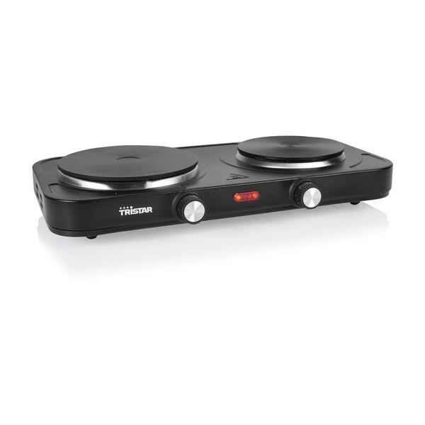 Tristar KP-6152 Double Electric Hot Plate, 2500 W, Black