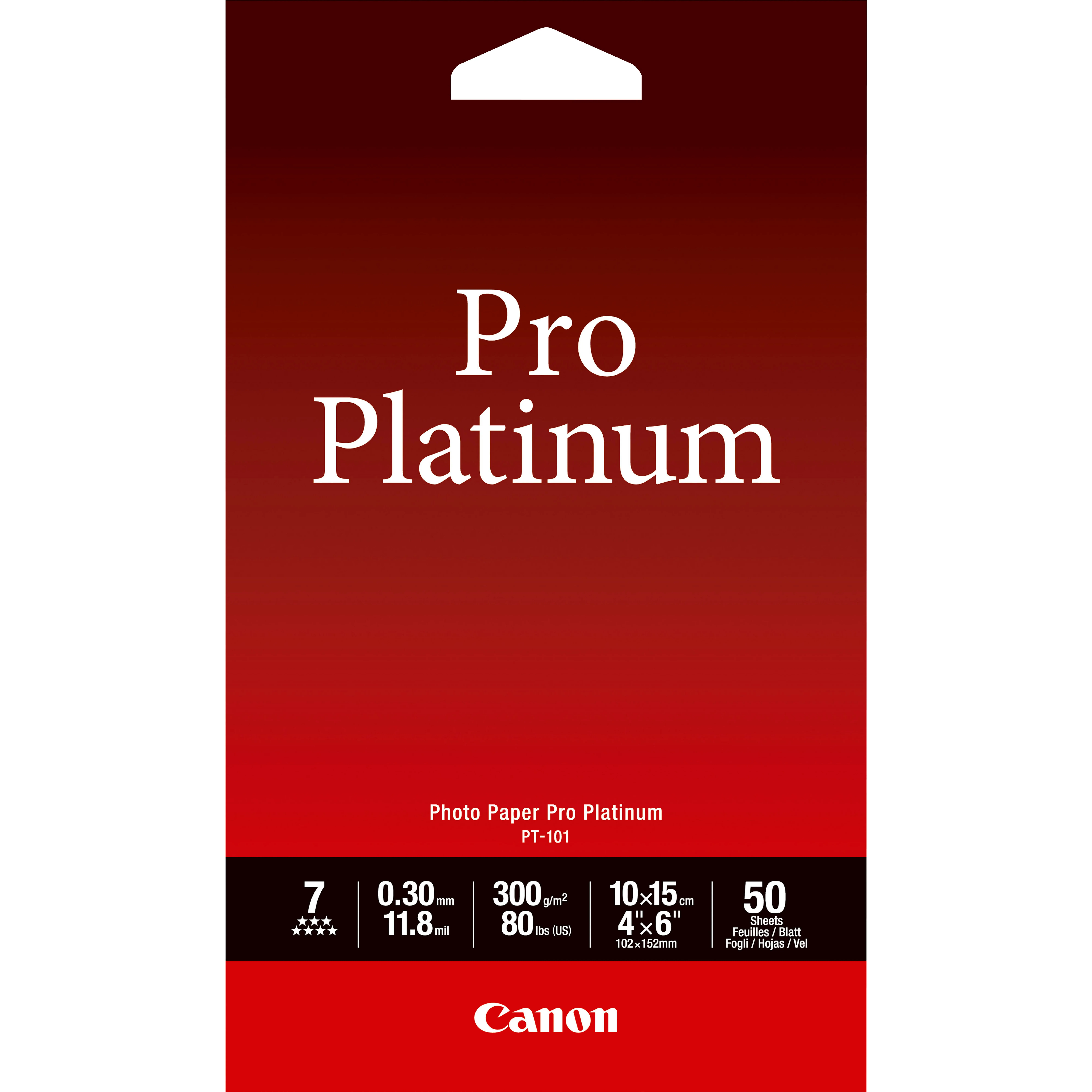CANON PHOTO PAPER PRO PLATINUM (PT-101)
