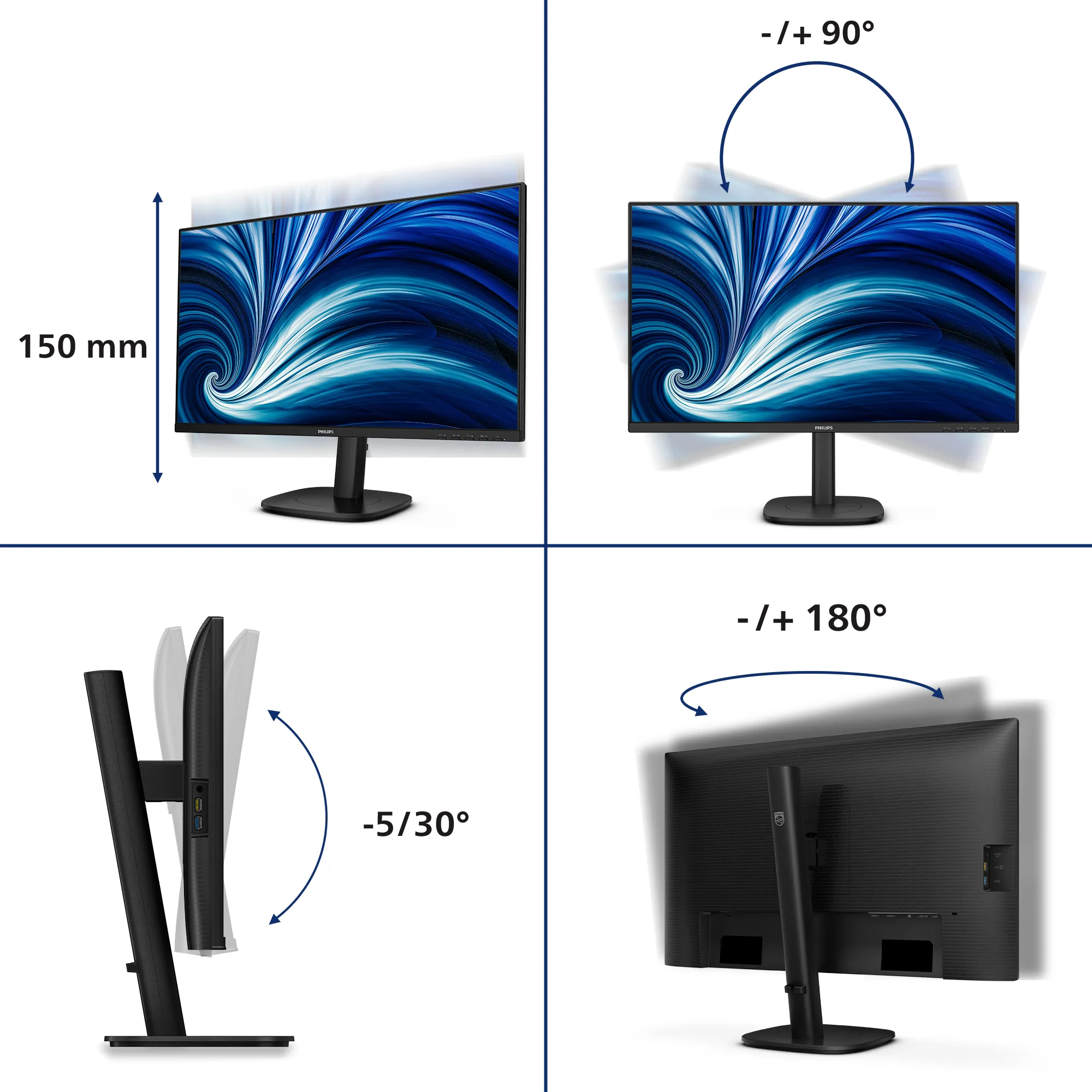 Philips 27&quot; 27B2N3500J/00 QHD, IPS -n&auml;ytt&ouml;