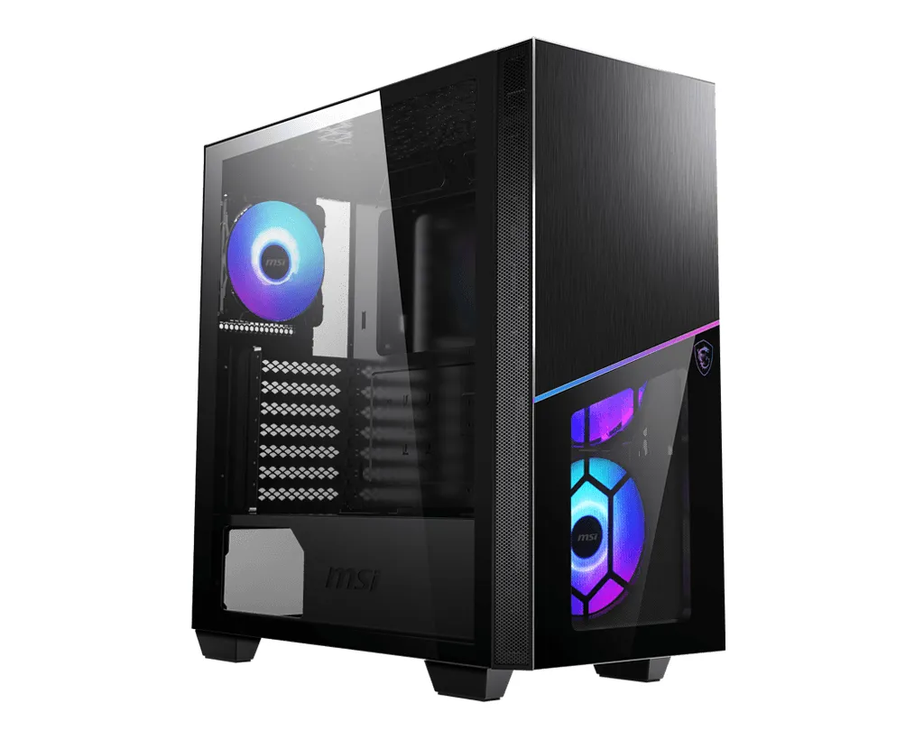 MSI MPG SEKIRA 100R miditornikotelo, ikkunalla, Musta