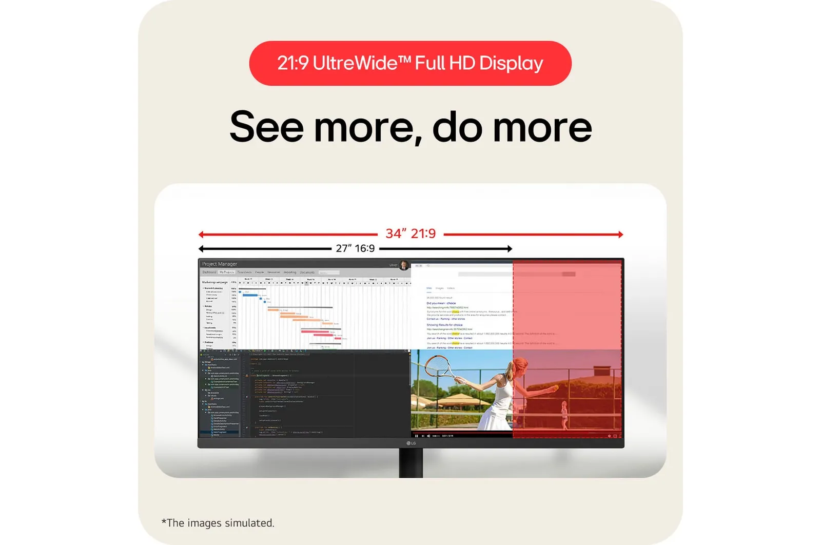 TFT LG 34'' 34U511A-B