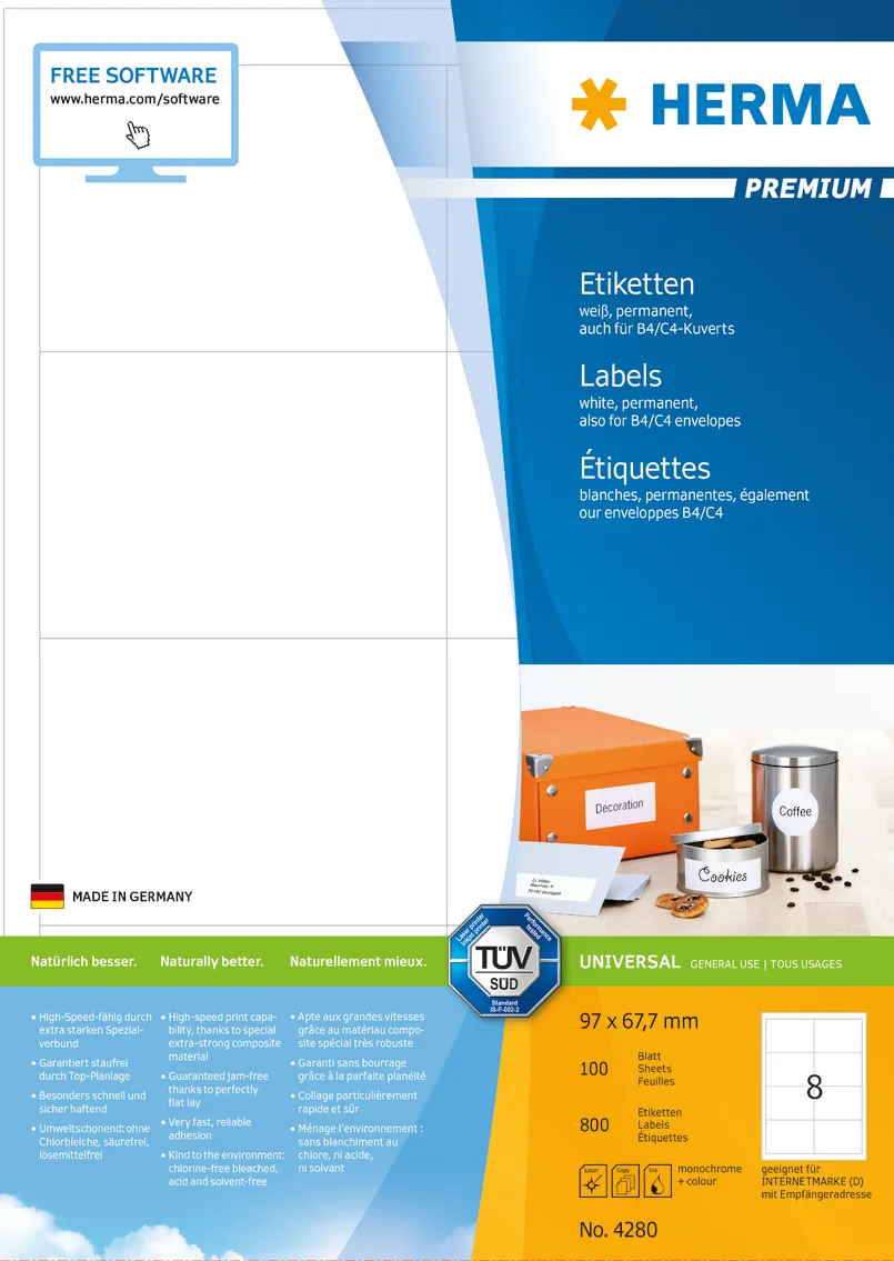 Herma label Premium 97x67,7 (800)