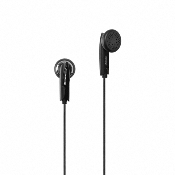 Sennheiser MX-580 nappikuulokkeet, 16 Ohm, 1,2m kaapeli, musta