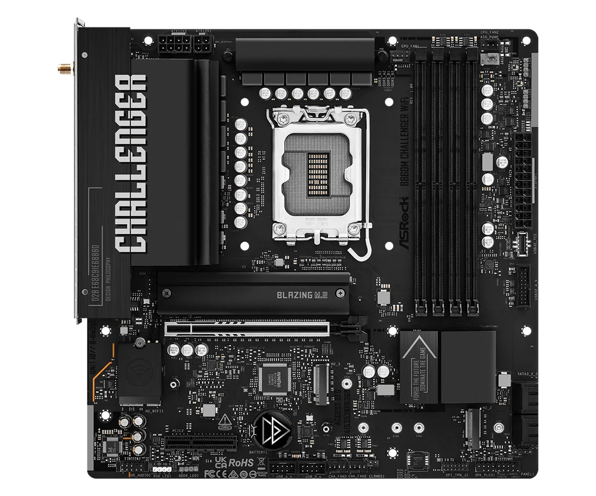 ASRock B860M Challenger WiFi 7 LGA 1851 mATX -emolevy