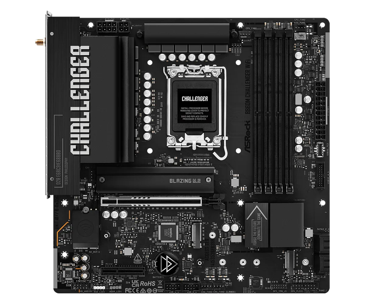 ASRock B860M Challenger WiFi 7 LGA 1851 mATX -emolevy