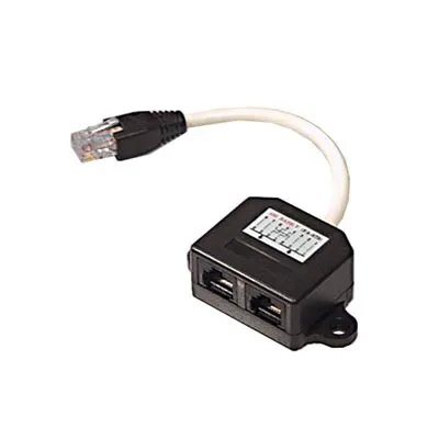 DELTACO Y-kabel RJ45 TP, UTP (oskärmad)