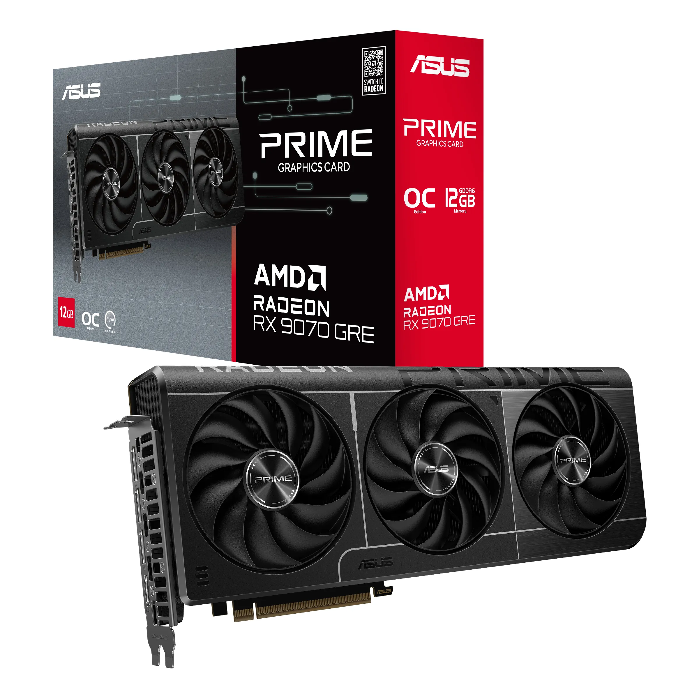 Asus Radeon RX 9070 GRE Prime OC 12GB Graphics Card