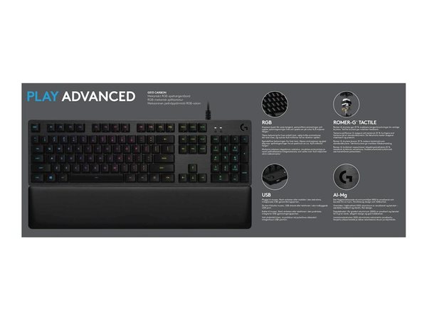 Logitech G513 Carbon RGB - Mechanical Gaming Keyboard