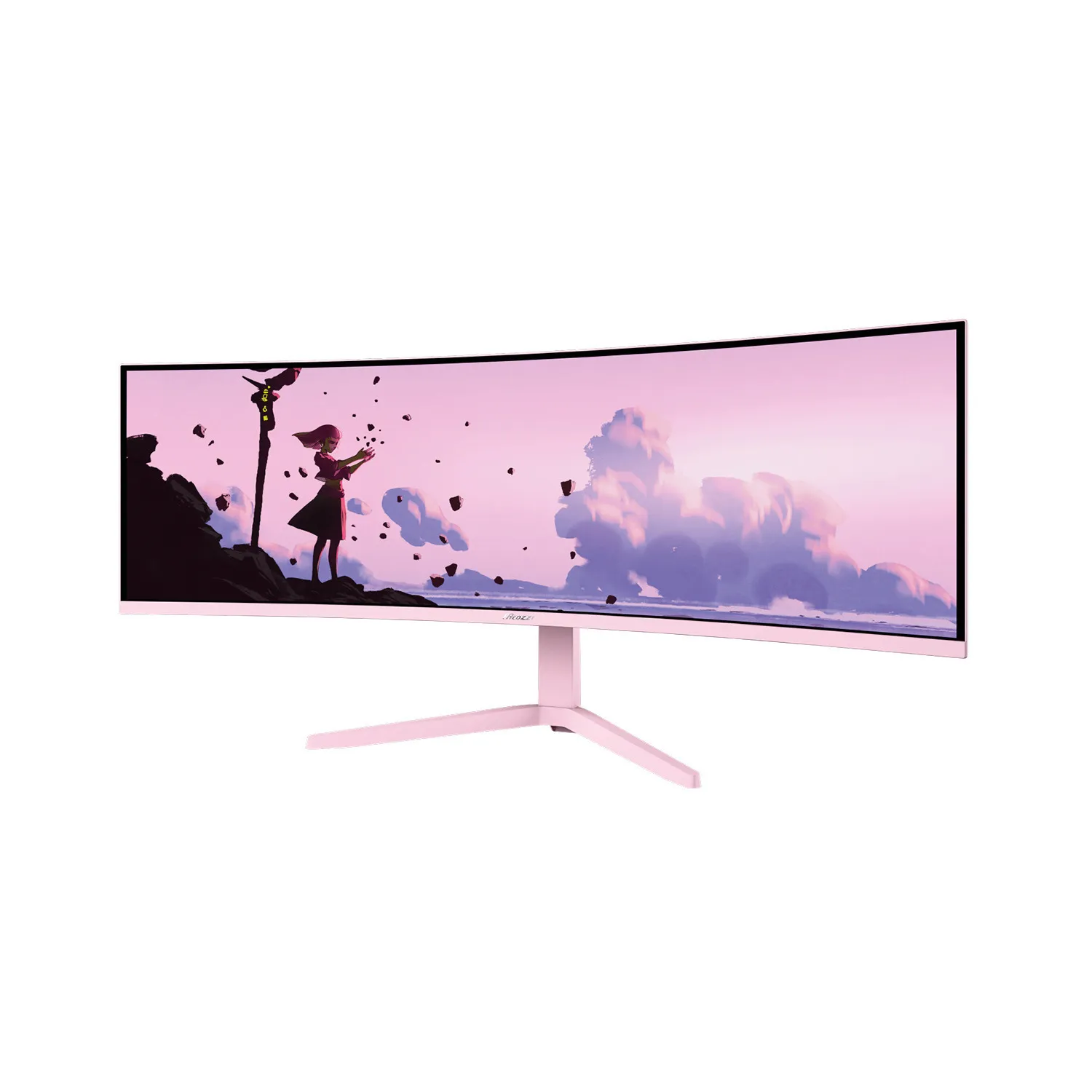 AROZZI Nova 49" DQHD, VA -kaareva pelin&auml;ytt&ouml;, 165 Hz, HDR10, USB-hubi