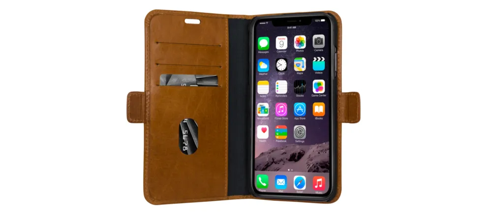 Dbramante1928 Copenhagen, iPhone XS Max - pl&aring;nboksfodral, Brun