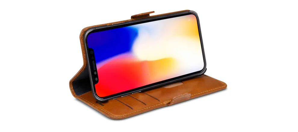 Dbramante1928 Copenhagen, iPhone XS Max - pl&aring;nboksfodral, Brun