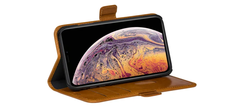 Dbramante1928 Copenhagen, iPhone XS Max - pl&aring;nboksfodral, Brun