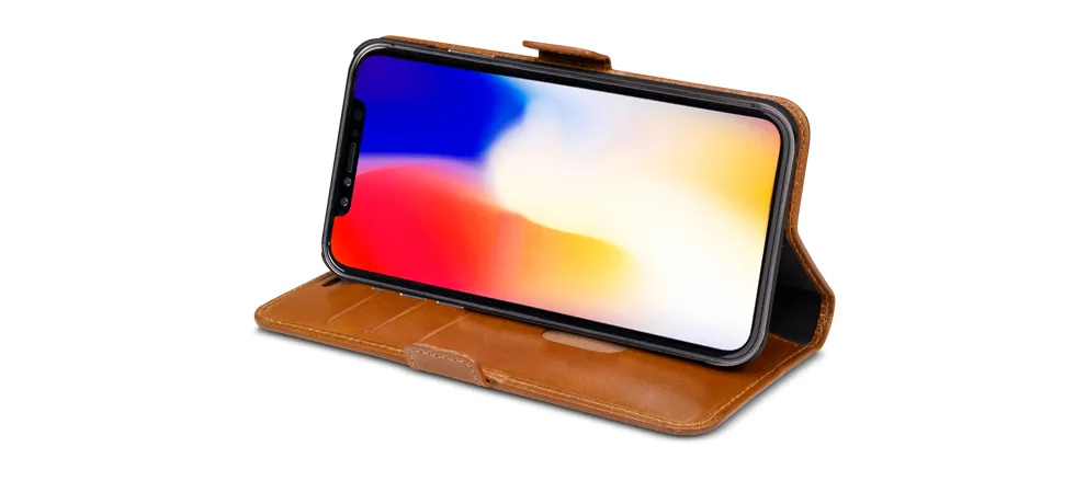 Dbramante1928 Copenhagen, iPhone XS Max - pl&aring;nboksfodral, Brun