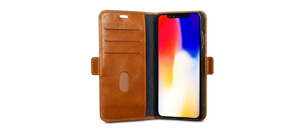 Dbramante1928 Copenhagen, iPhone XS Max - pl&aring;nboksfodral, Brun