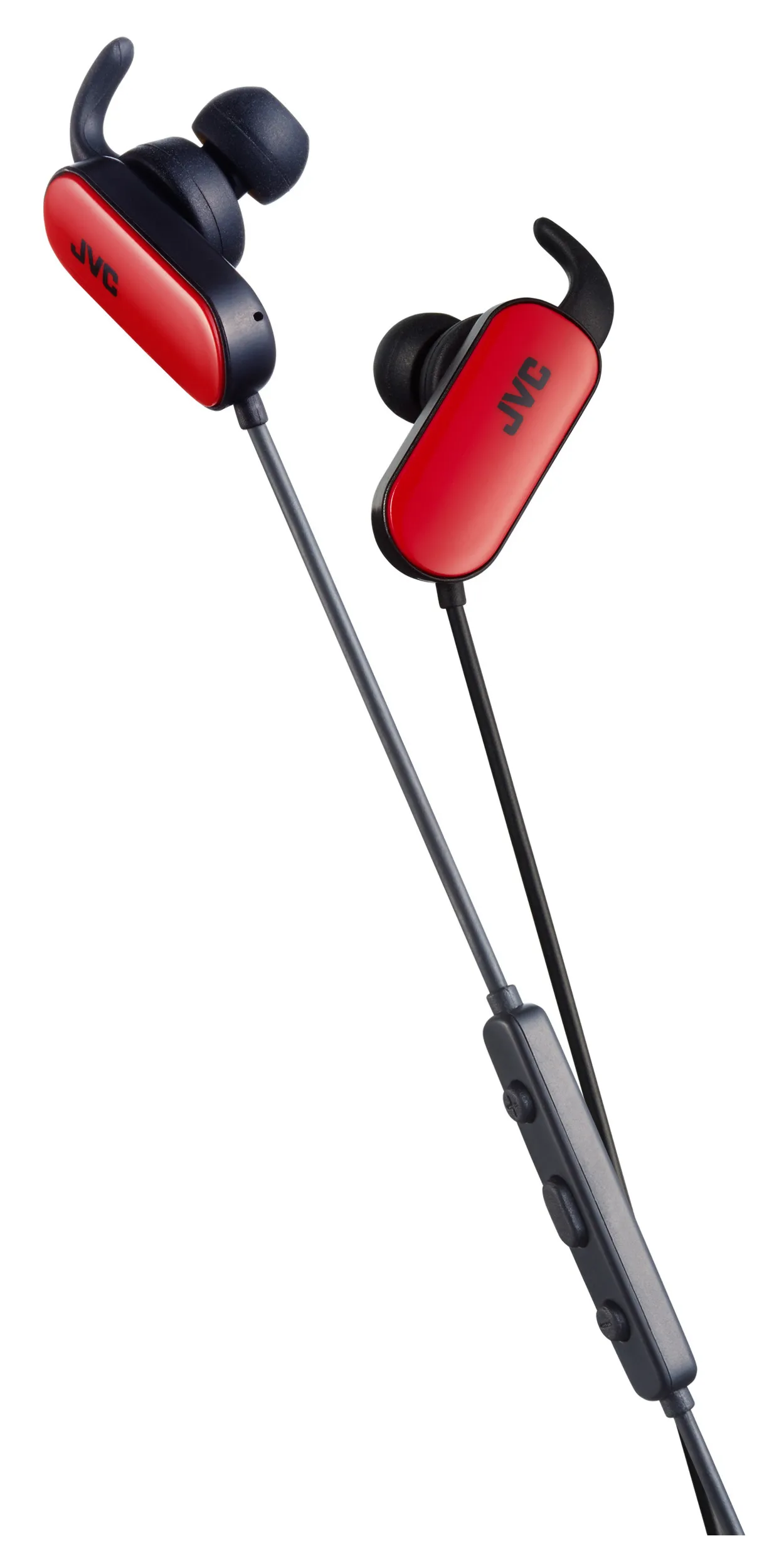 JVC HAEBT5RE Wireless Earbuds, Red/Black