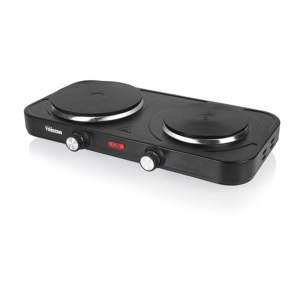 Tristar KP-6152 Dubbel elektrisk kokplatta, 2500 W, Svart