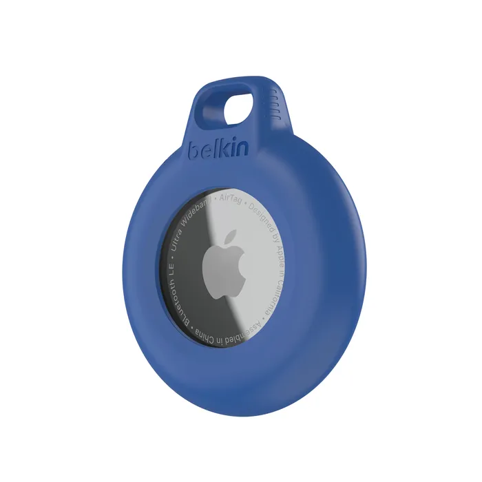 Belkin Secure Holder Airtag Waterproof Keyring, Blue