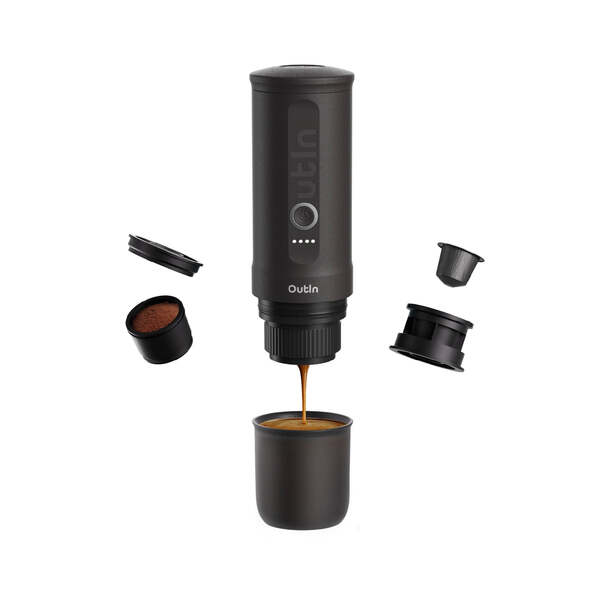 OutIn Nano Portable -espressokeitin, Harmaa