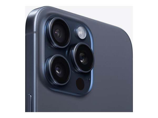 Kunnostettu iPhone 15 Pro Max 512 Gt, sinititaani (Erinomainen kunto)