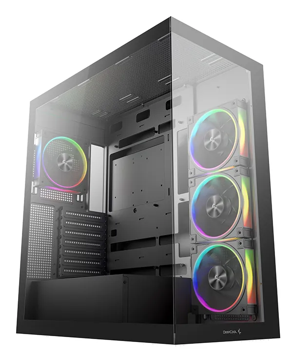 DEEPCOOL CG580 4F V2 WH -miditornikotelo RGB-valaistuksella, valkoinen