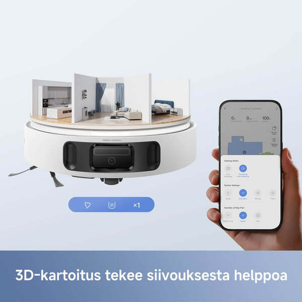 Dreame MOVA E40 Ultra Robot vacuum cleaner 5.2 Ah 0.3 L, White