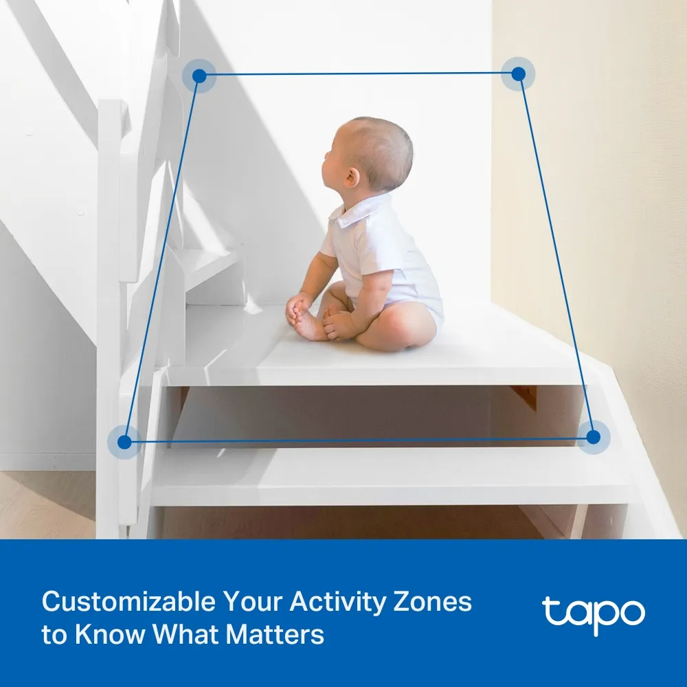 TP-LINK Indoor/Outdoor Pan/Tilt Security Wi-Fi Camera 2K 2304x1296 2.4GHz