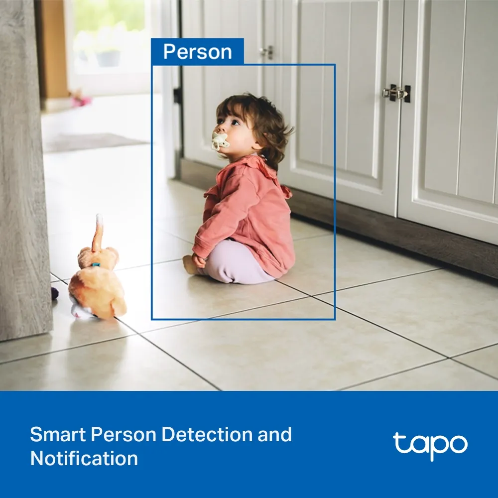 TP-LINK Indoor/Outdoor Pan/Tilt Security Wi-Fi Camera 2K 2304x1296 2.4GHz