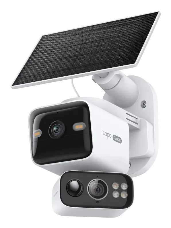 TP-LINK Solar-Powered Dual-Lens Pan/Tilt Security Camera Kit