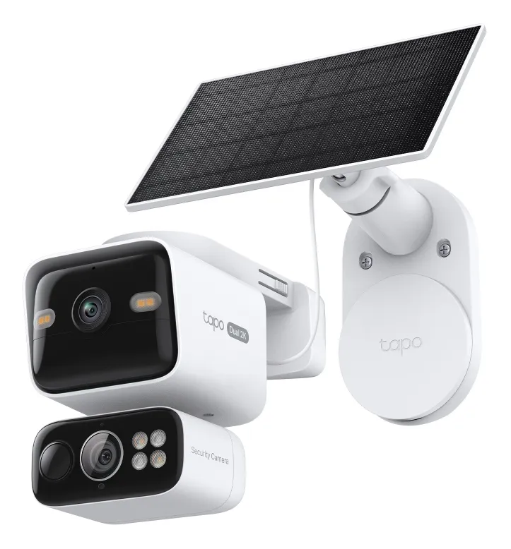 TP-LINK Solar-Powered Dual-Lens Pan/Tilt Security Camera Kit