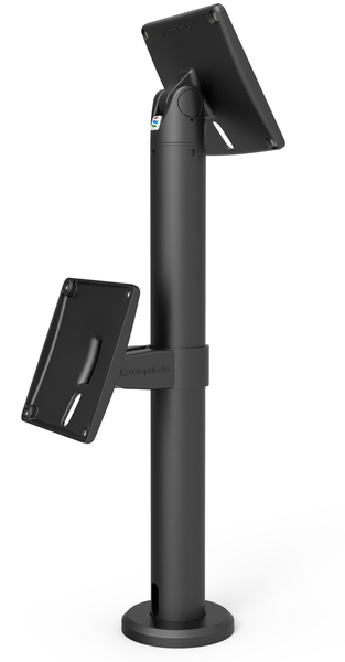 Compulocks RISE The New Kiosk Stand with Vesa Mount Flip&amp;Swivel with Cable Management - 60 cm height Black - Teline tuotteelle tabletti -kiinnitysliit&auml;nt&auml;: 100