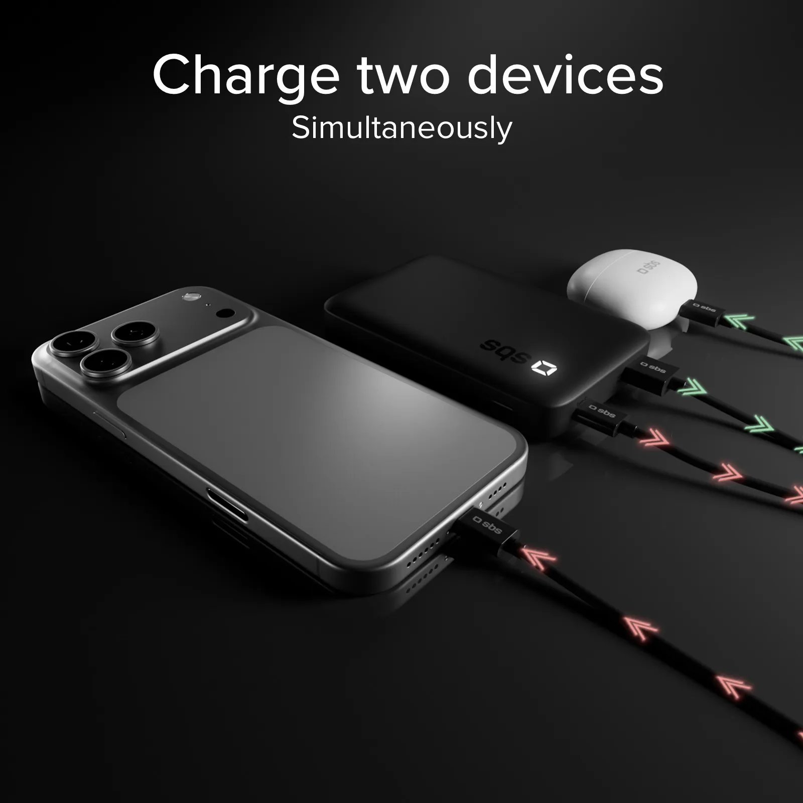 SBS 10000 mAh, 20W - powerbank, Black