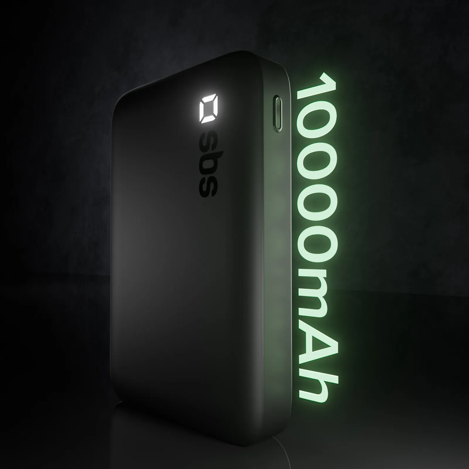 SBS 10000 mAh, 20W - powerbank, Black