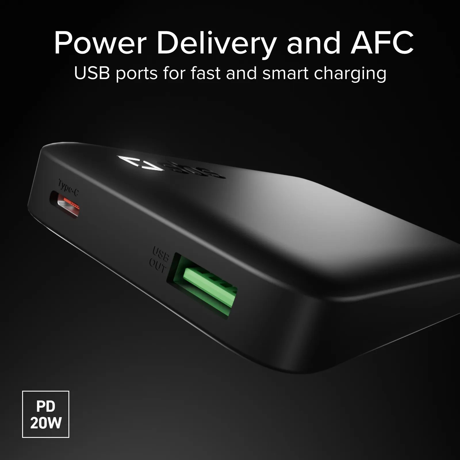 SBS 10000 mAh, 20W - powerbank, Black