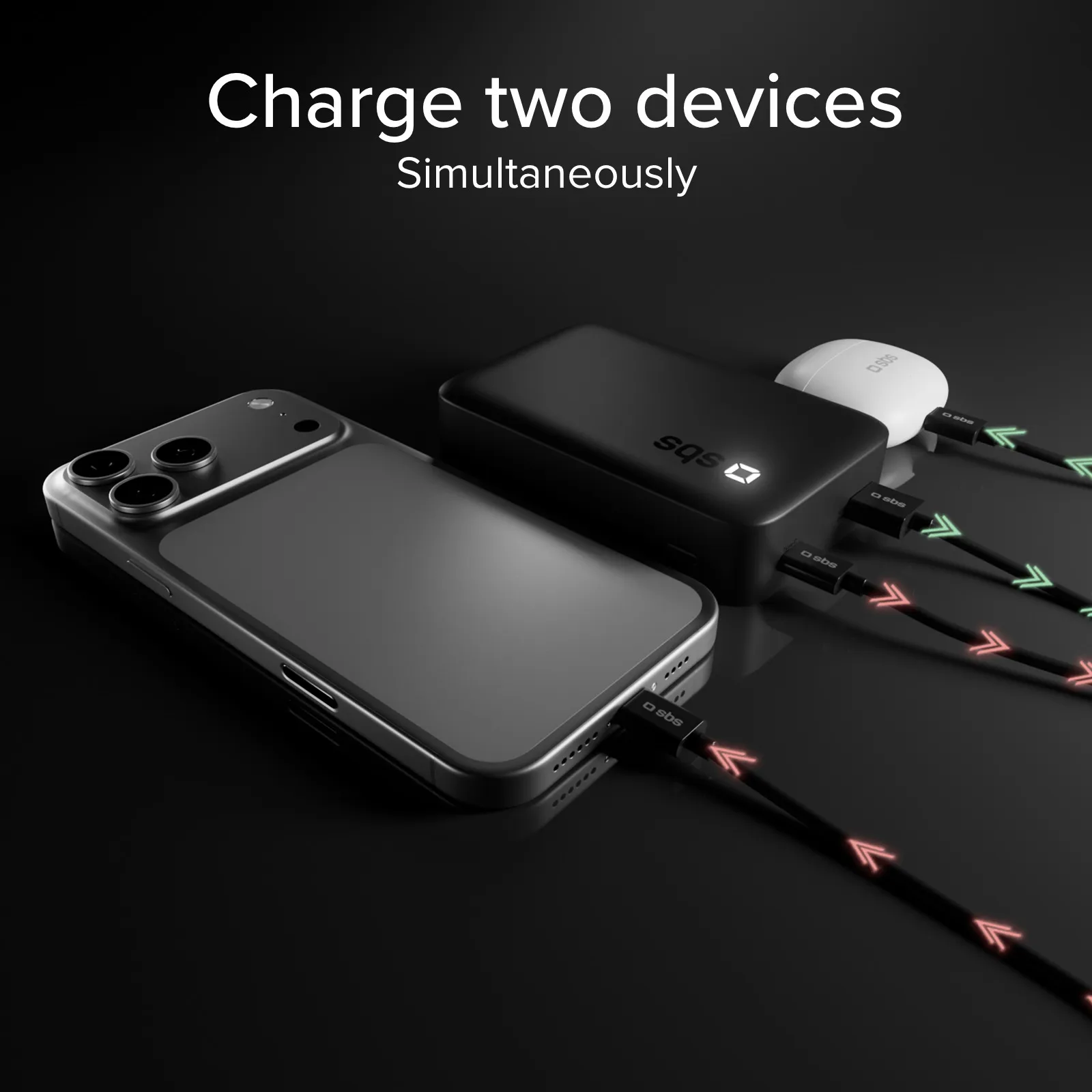 SBS 20000 mAh, 20W - powerbank, Black