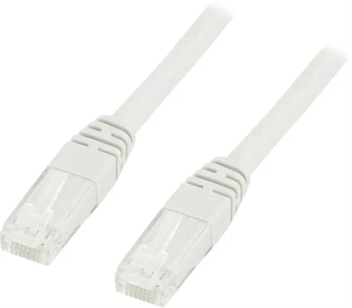 Deltaco Cat6 U/UTP - network cable, 0.3 m, White