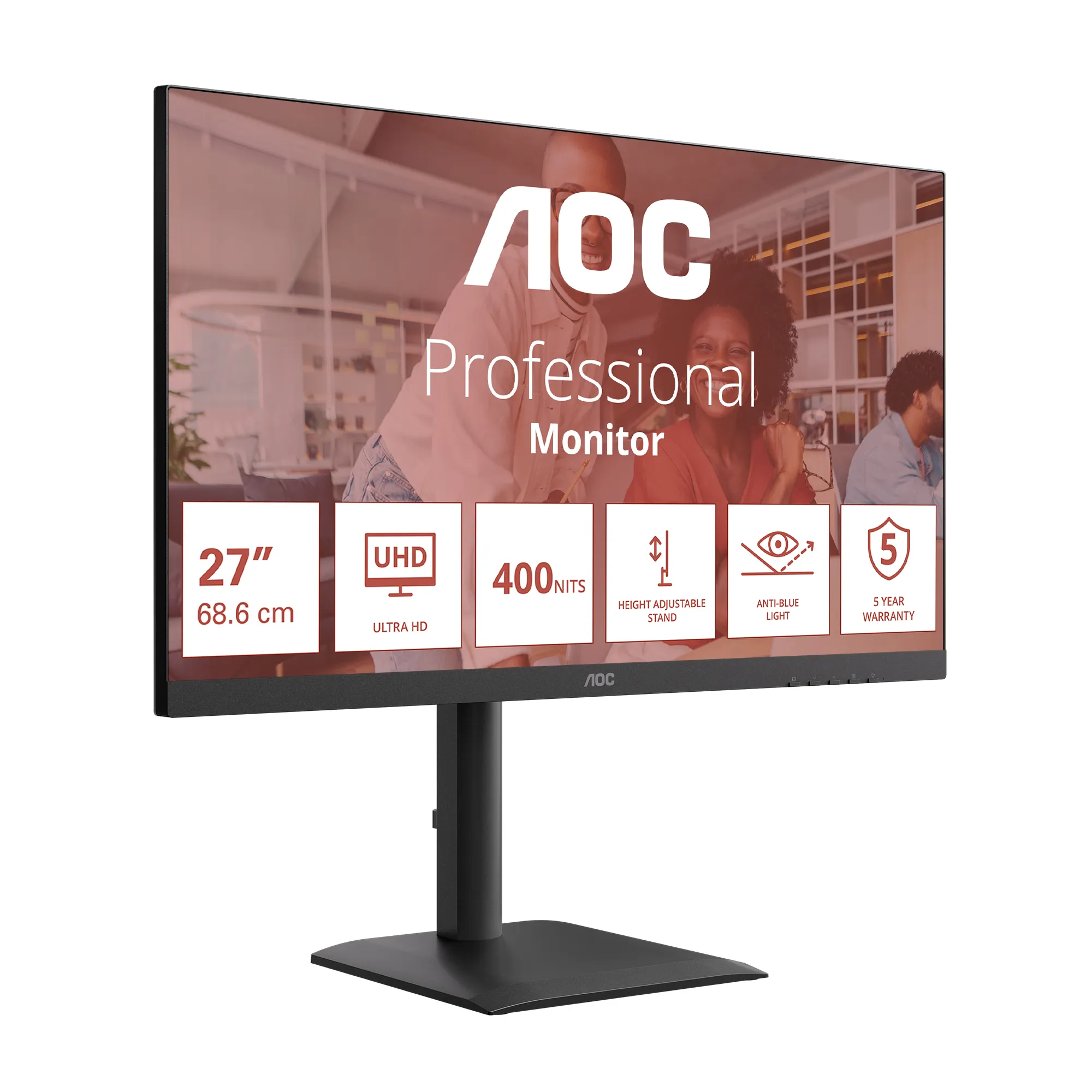 AOC U27E4CV 27&quot; 4K UHD Monitor with USB-C hub