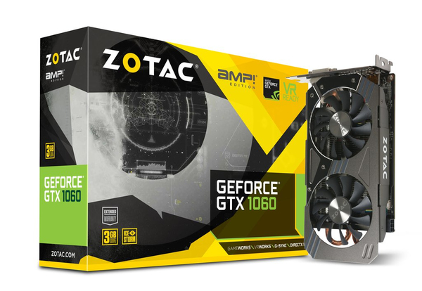 Zotac GeForce GTX 1060 AMP 3GB -n&auml;yt&ouml;nohjain