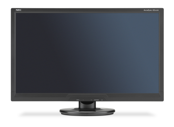 NEC 24" AccuSync AS242W, Full HD, TN - sk&auml;rm, Svart